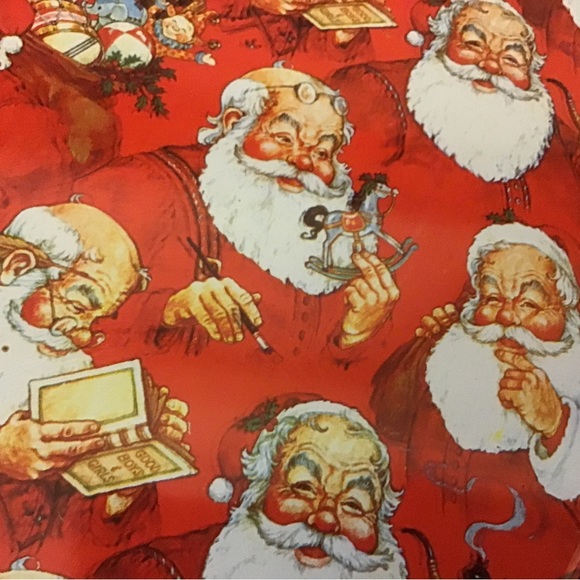 Vintage retro Santa tin tray - Picture 2 of 4